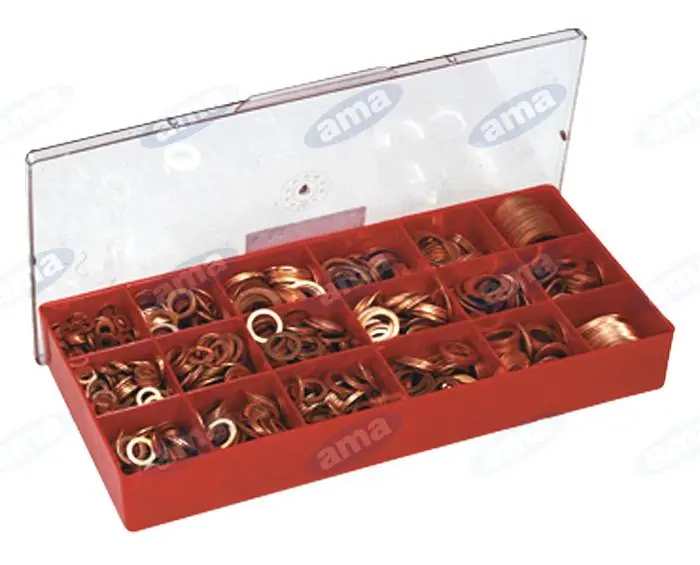 Odeslání Ihned Sada měděných podložek 12 druhů 6 - 33,6 x 1,5 mm