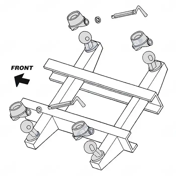 KIT sklápěcí koule 2500 kg/60mm + misky 2500 kg Výhodná Nabídka