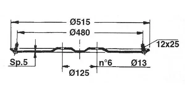 Výprodej Kluzný talíř Ø 515mm, vhodné pro FAHR KM2.17/KM2.19