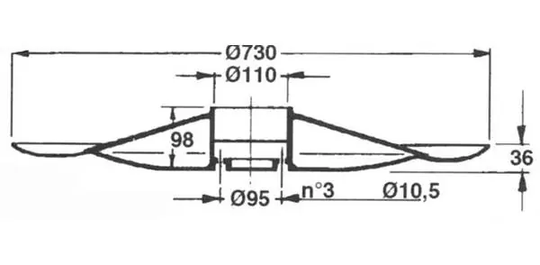 Poslední Šance Kluzný talíř Ø 730mm, vhodné pro PZ/CM165