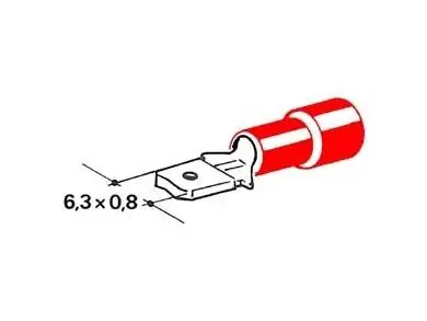 Top Prodej konektor izolovaný červený 6,3 mm, 0,25-1 mm2