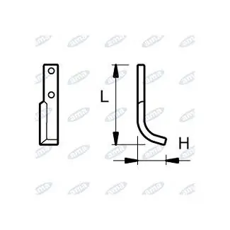 Objednat Nyní NŮŽ ROTAVÁTORU 70 x 180 MM LEVÝ Ø 9
