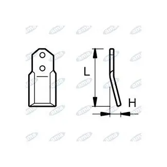 NŮŽ ROTAVÁTORU 30 x 170 MM Top Prodej