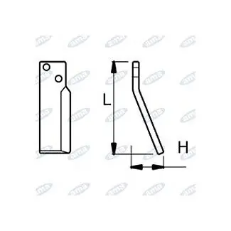 Nejlepší Cena NŮŽ ROTAVÁTORU 65 X 195 MM LEVÝ