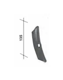 radlice kypřiče 135 mm Autentický