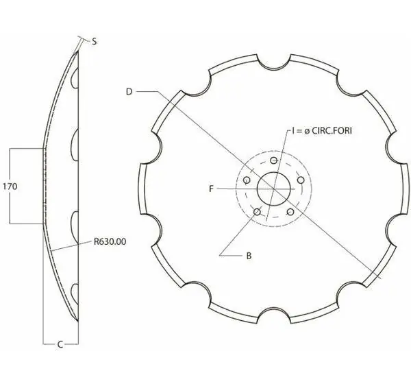 Vrácení Zdarma Disk ozubený vydutý Ø 510/5mm