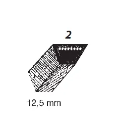 Bezpečná Platba Řemen kevlarový, klínový 12,7x660,4 mm
