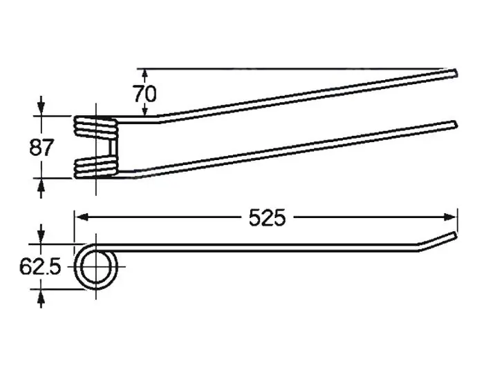 Must-Have Pružina shrnovače 62,5x87x525