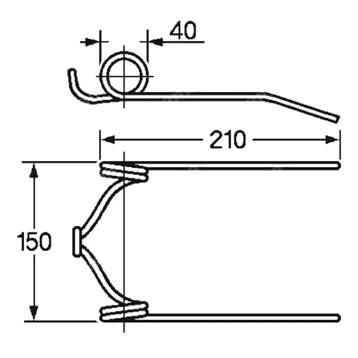 Aktuální Pružina kombajnu 40x150x210