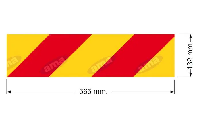 Aktuální Sada 2 odrazových panelů pro nákladní automobily 565x13...