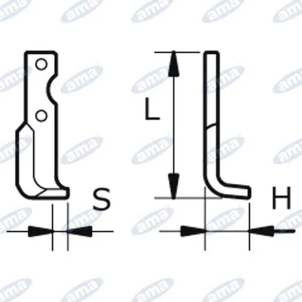 Nejprodávanější NŮŽ ROTAVÁTORU 50 x 175 x 21 MM LEVÝ Ø 9