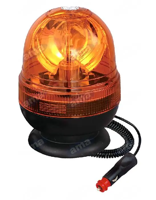 Rotační maják 12V 55W, magnetický Víkendová Akce