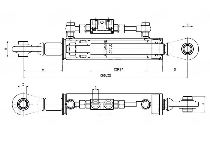 Poslední Šance Hydraulický třetí bod 617-897mm, OKO/OKO