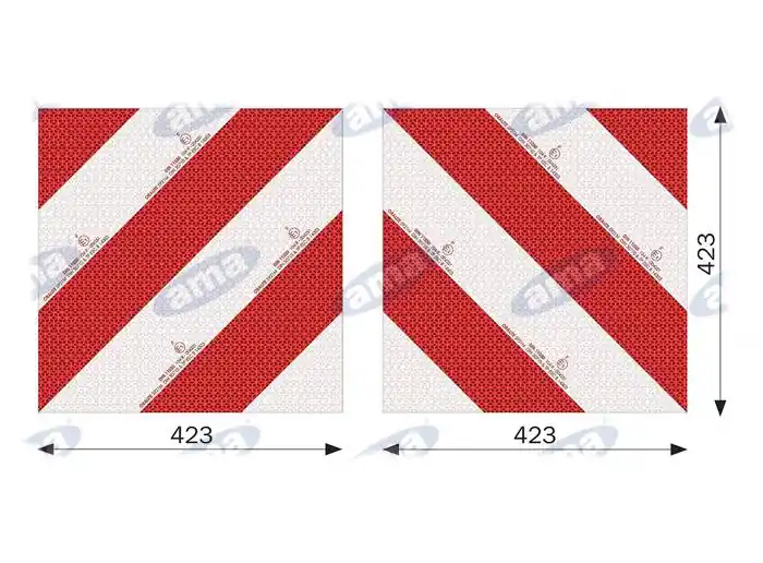 Odrazový panel pro zemědělskou techniku 423x423 mm Výprodej