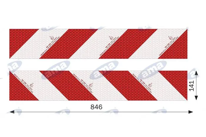 Nejlepší Cena Odrazový panel pro zemědělskou techniku 846x141 mm