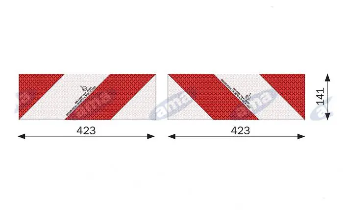 Odrazový panel pro zemědělskou techniku 423x141 mm Dokud Zásoby Vydrží