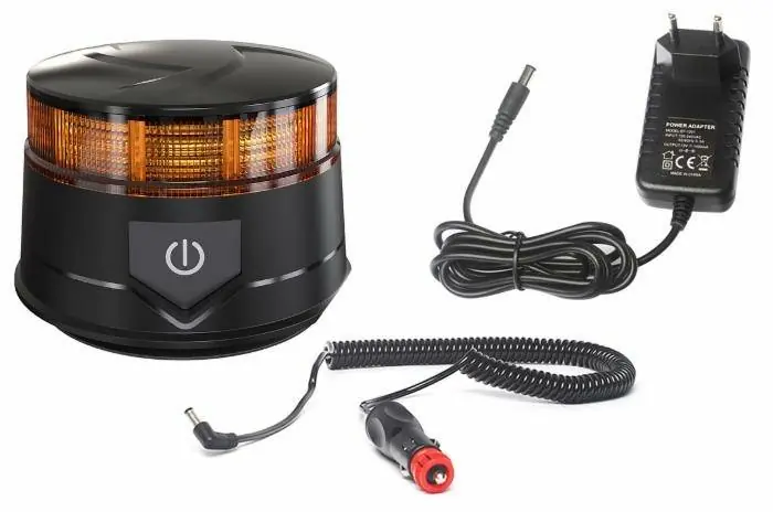 Dobíjecí LED maják 12-24V, magnetický Koupit Online