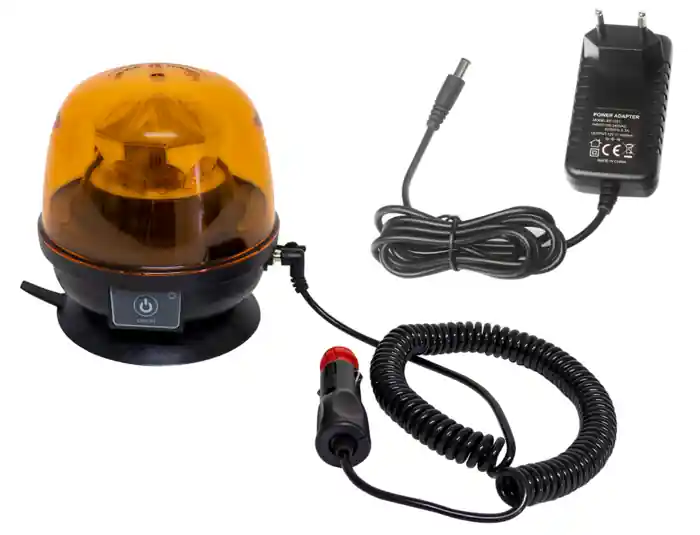 Dobíjecí LED maják 12-24V, magnetický Ověřený