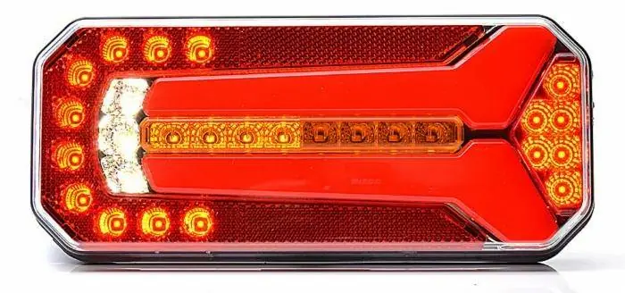 Multifunkční zadní LED světlo 12-24V s pohyblivým blink... Expresní Doručení