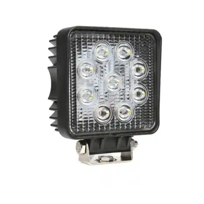 Čtvercové LED pracovní světlo 108x108 mm, 10-36V DC, 27... Bezpečná Platba