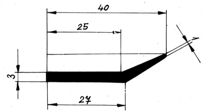 1832 profil tvaru "L" 40x27/3mm, EPDM 70ShA Zlevněný