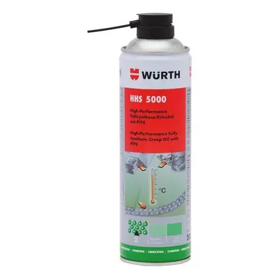 WÜRTH HHS 5000 - Vysoce účinný plně syntetický olej s PTFE, 500ml Výprodej