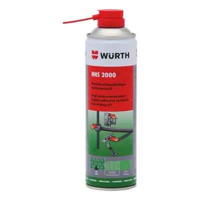 Cenový Hit WÜRTH HHS 2000 - Silně přilnavý mazací olej odolný vysokému tlaku, 500 ml