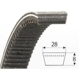 Cenová Bomba Optibelt 28x8x1120 Li - DIN 28x8 řemen variátorový řemen klínový