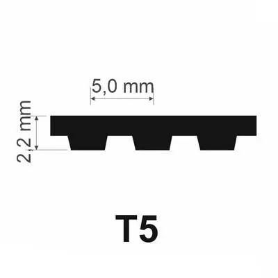 Originální SteigenTech T5-510 ozubený řemen polyuretanový