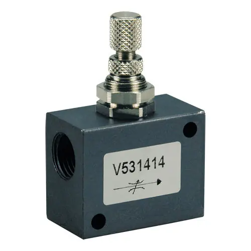 V53-14 Ventil škrtící s vnitřními závity, škrcení oboustranně, 1/4" Omezená Nabídka