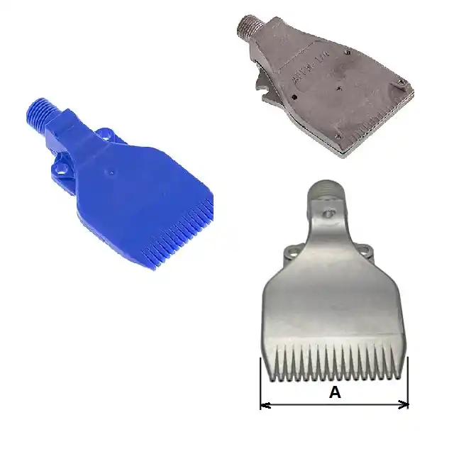 Odeslání Ihned VĚJÍŘOVÁ TRYSKA POM - šíře 25 mm, 6 Bar AG 1/4", 180 L/min/4 Bar, odfoukávání vody, modrá