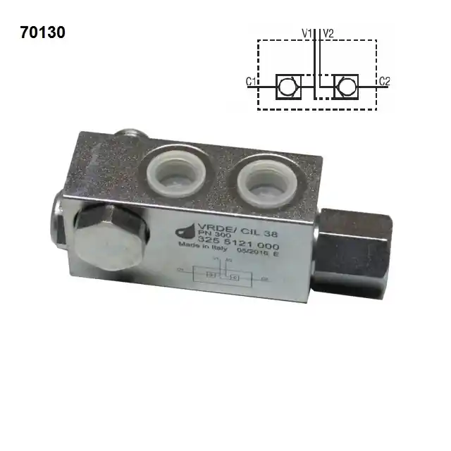 Zámek hydraulický dvojčinný G3/8" (VRDE/CIL 38) Vysoce Kvalitní