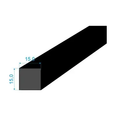 0595150 Pryžový profil 15x15mm EPDM 70°Sh čtvercový Horká Nabídka