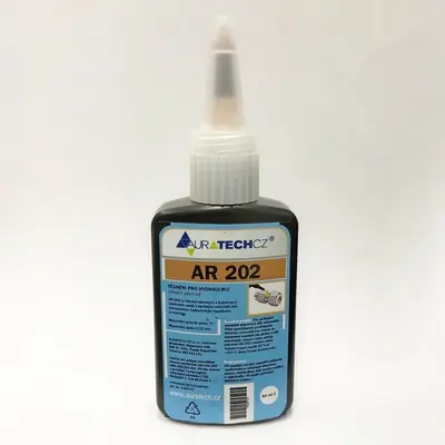 AURATECH AR 202 50ml Lepidlo na hydraulické závity, středně pevné, max-0,15mm, R3/4" Těsnění válcových a kuželových závitových spojů. Novinka