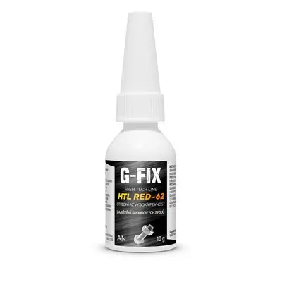 Časově Omezené G-FIX HTL RED 62 10g Lepidlo na zajištění šroubů, nízká pevnost, max-M36, 150°C