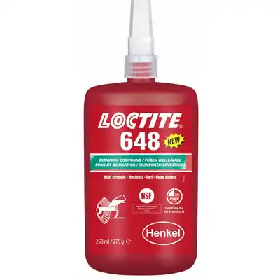 LOCTITE 648/250ml Upevňování válcových dílů, vysoká pevnost, 0,15mm LOCTITE Akční Cena