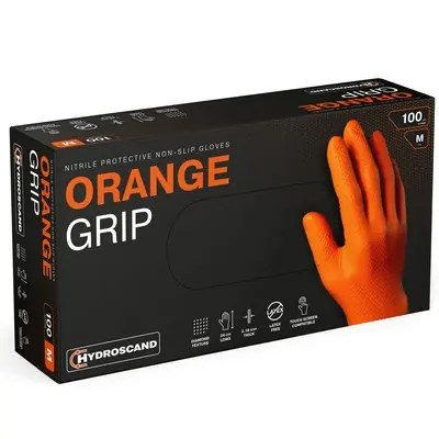 Rukavice Nitrile Gloves Orange Grip 90ks, vel.XL-10 Nejprodávanější