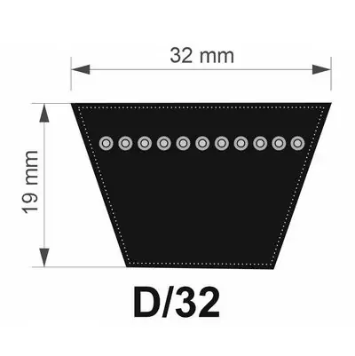 SteigenTech 32x4320 Lw/ 4250 Li D 167" řemen klínový Objednat Nyní