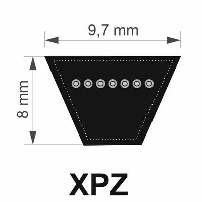 Akční Cena TB 9,7x1112 Lw/ 1125 La XPZ řemen klínový
