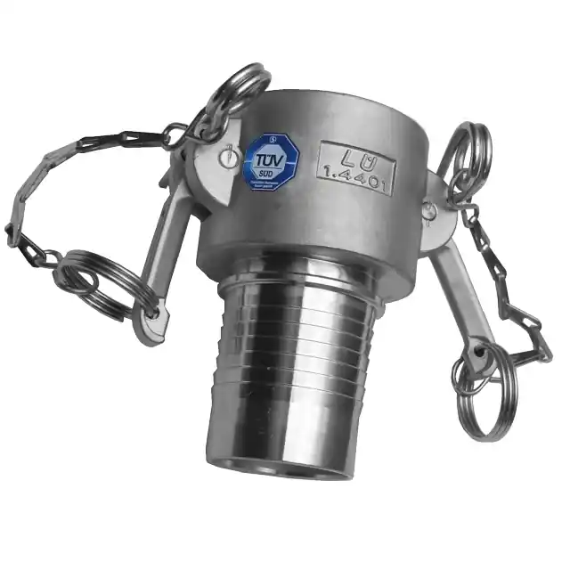 LÜDECKE KAMLOK SNOW TRN SKK - AISI316, rychl. trn s páčky 38-40 mm,dn 40, 1.1/2" Expresní Doručení