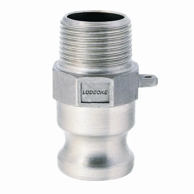 LÜDECKE KAMLOK SNOW F SS - AISI 316, trn rychlosp. DN 50 s vnějším závitem G 2", 60 Bar Nejlepší Volba
