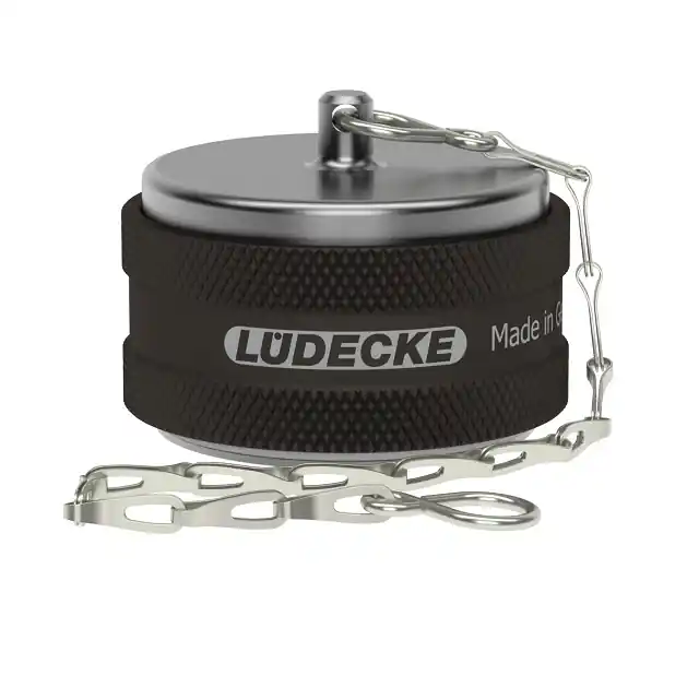 LÜDECKE VÍČKO FEMALE SS 10 BAR Soft-Flow s řetízkem, DN 41, 1.4305, L=48 mm Víkendová Akce