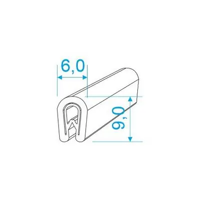 Nakupujte Hned 00545005 U-PIRELI s kovovou výztuží bez bříška, 1-2mm, 78°Sh, PVC, -25°C/+70°C, bílá