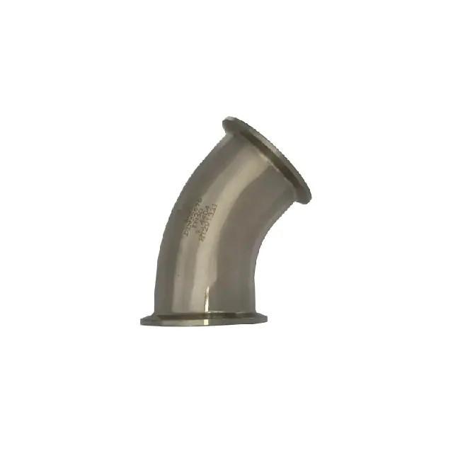 Značkový CLAMP DIN 32676 SS/316L POTRUBNÍ KOLENO 45° - DN51, Clamp 64mm, 25 Bar