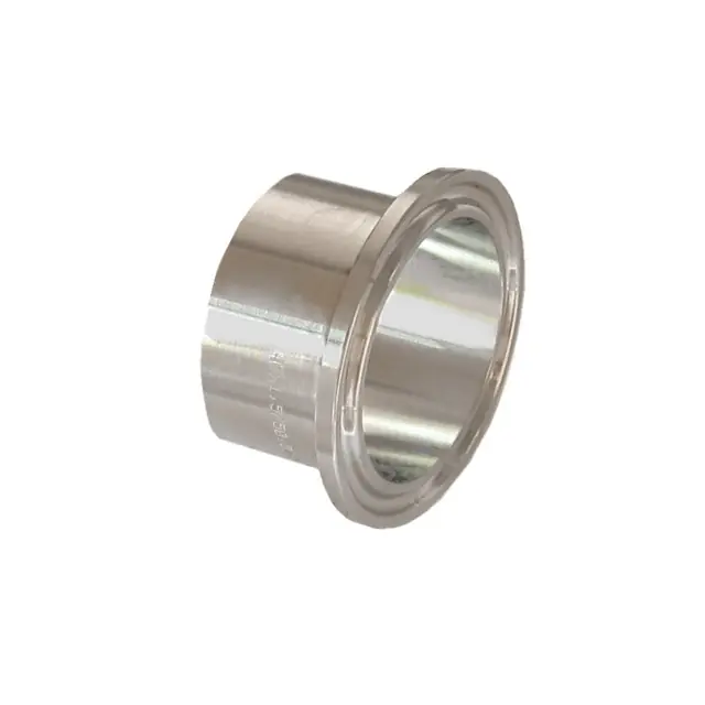 Ověřený CLAMP WELD SS1.4404 - navařovací hrdlo rozměr 76,1 mm, L=28 mm, x síla 2 mm, talířek E=91 mm