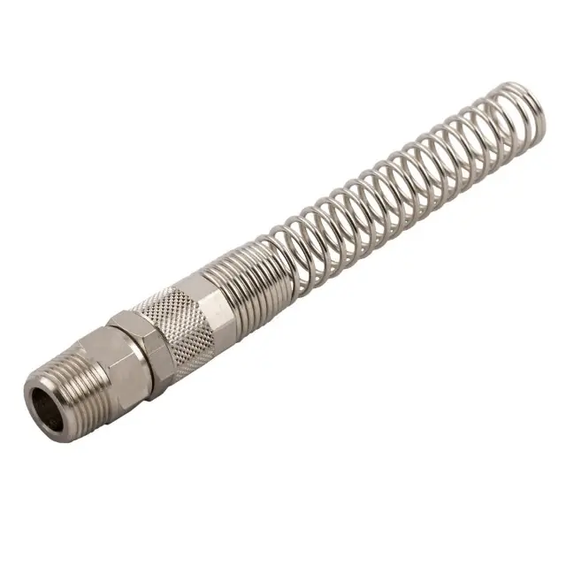 AIGNEP 1026 - OTOČ. PŘÍPOJKA PŘÍMÁ S PRUŽINOU S VNĚJŠÍM AR1/8" záv., Push-On pro hadici 4/6 mm Akční Nabídka