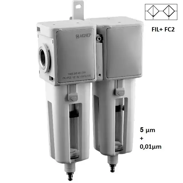 Ihned K Objednání AIGNEP Y400 EVO NANO FILTR FC2 - IG 3/8" - filtr 5 µm + 0,01µm/ 3500 NI/min, Exh. vakuový