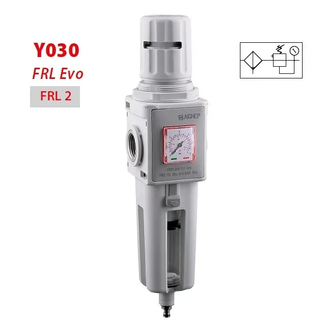 AIGNEP Y030 Filtr+REG. FR2 EVO - 2x IG 1/2" 0 až 2 bar 3000 l/min, 20 µm, úchyt M47x1,5, podtlakový odtok Koupit Online