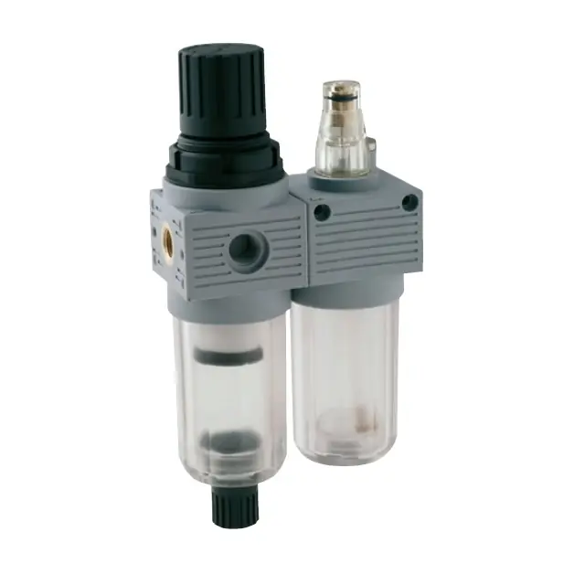 Výprodej AIGNEP T100 MINI - FILTR +REGULÁTOR + LUBRIKÁTOR - IG 1/4, 0-8 bar, 5 mikronů, 260Ni/min, FR+L 0
