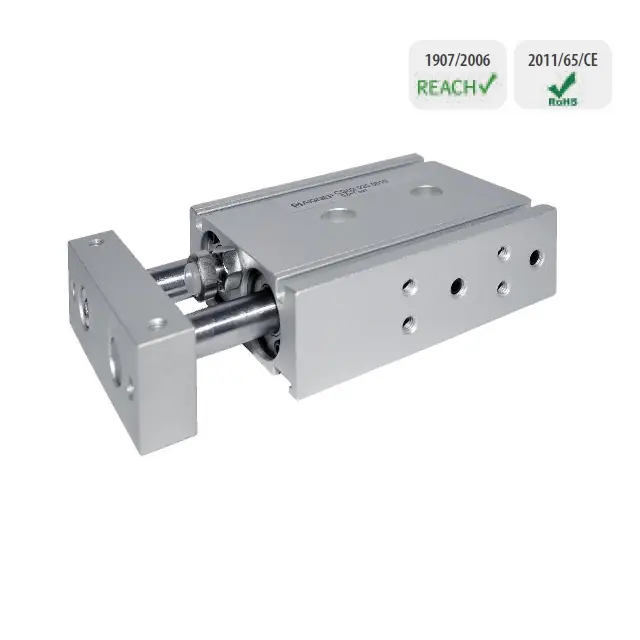 AIGNEP CG02 DVOUPÍSTOVÝ MAGNETICKÝ VÁLEC - dvojčinný, prům. 12mm, zdvih 40 mm, šíře A=46 Akční Cena